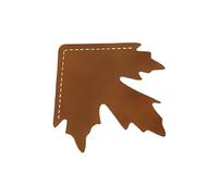 Elegant Maple Leaf Shape Leather Bookmark Handcrafted for Durability and Beauty Perfect Reading Companion Page Holder Handmade Leather Bookmark