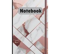Elegant Marble Notebook: Rose Gold Geometric Design Journal | 6x9 Inch, 100 Lined Pages | Aesthetic Writing Notebook for Work, School, College & Personal Use