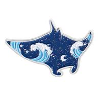 Elegant Marine Creature Enameled Brooch Cartoon Dolphin Mantas Ray Alloy Lapel Pin Jewelry Adults Kids Sparkling Underwater Creature Pin