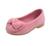 Elegant Mary-Jane trainers for girls with decorative bow, comfortable insole for active everyday companions, pink, 2 UK