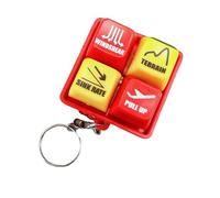 Elegant Mechanical Switch Tester Keychain Compact Fidget Keyboard Lovers Toy Anxiety Relief Device Modern Vintage Keychain Gift