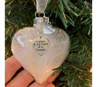 Elegant Memorial Ornament for Christmas My Heart in Heaven Decoration to Those We Miss (Grandpa)