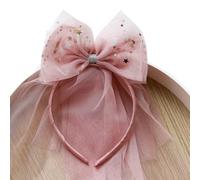 Elegant Mesh Bowknot Headband Children Fashion Headband For Little Girls Aged 1-8 For Dance Parties & Everyday Use