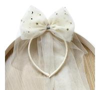 Elegant Mesh Bowknot Headband Children Fashion Headband For Little Girls Aged 1-8 For Dance Parties & Everyday Use