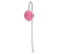 Elegant Metal Bookmark with Crystal Glass Accent, Sparkling Pink Glitter Book Marks for Reading Page Markers Gift for Book Lovers Women Men, 1.2"