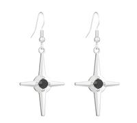 Elegant Metal Dangle Earrings Star/Heart/Cross Pendant Eardrops Unisex Jewelry Fashionable And Stylish Ear Accessories Fashionable And Stylish Ear Accessories