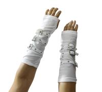 Elegant metal detail flexible arm protector soft elastane material simple protective arm canopy for cycling festival or city fashion