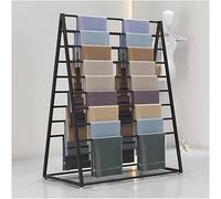 Elegant Metal Double-Sided Scarf Display Rack - Floor Stand for Scarves & Fabrics Easy Assembly with Detachable Rod 120x50x146 cm - Perfect for Retail or Home Use