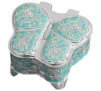 Elegant Metal Jewelry Case Portable Organizer Earring Display Box, Butterfly Shaped Metal Trinket Box for Necklace Rings, フリーサイズ