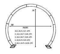 Elegant Metal Wedding ArchAntiRust Round Moon Gate for Outdoor Decor Bridal Party Stylish Event Backdrop & Garden Arbor Decorations