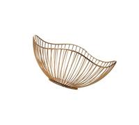Elegant Metal Wire Fruit Basket Snacks Bread Storage Tray Decorative Centerpieces for Dining Table Or Living Room