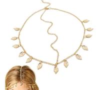 Elegant Metallic Fringe Hair Adornment - Vintage-Inspired Bridal & Festival Jeweled Chain | Goddess-Style Occasional Wear for Women & Teens in Luxe Gold Finish