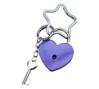Elegant Metallic Heart Shape Bag Accessory Including Star Fastener Bag Charm Holder for Gift and Fashion Star Holder