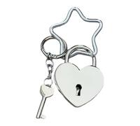 Elegant Metallic Heart Shape Bag Accessory Including Star Fastener Bag Charm Holder for Gift and Fashion Star Clasp Purse Accessory