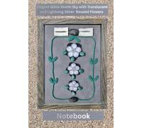 Elegant Métis Storm Sky with Translucent and Lightning Silver Beaded Flowers Notebook