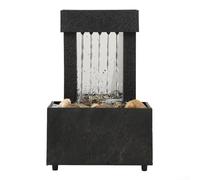 Elegant Miniature Fountain with Pebble Rock Scenery Adds Positive Energy to Any Space