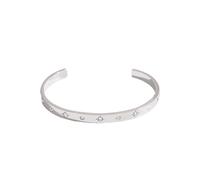Elegant Minimalist Bangle Adjustable Size Wristband Stainless Steel Jewelry Simple Everyday Wear Accessory Versatile Adjustable Wrist Jewelry