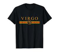 Elegant Minimalist Virgo Astrology Horoscope Sign Value Graphic T-Shirt, Men, Black, XL