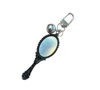 Elegant Mirroring Charm Pendant Keychain with Bowknot Detail Sturdy Beauty Tool for On The Way Trendy Women Ladies