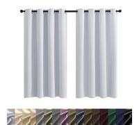 Elegant Modern Living Room Curtains - 2 Panels 50x50 cm Fluffy Drapery for Bedroom & Living Room Decor - Classic White Design for Stylish Home Ambiance