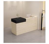 Elegant Modern Office Reception Desk - Stylish Front Counter for Commercial Spaces (L100*W50CM / L39.3*W19.6IN) - Chic Reception Table for Professional Areas