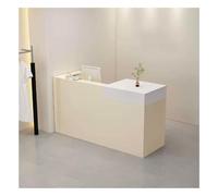 Elegant Modern Reception Desk - 100x50CM (39.3x19.6IN) Office Counter for Commercial and Retail Businesses Perfect for Reception Areas and Professional Spaces