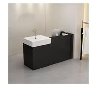 Elegant Modern Reception Desk - Compact Office & Store Reception Table for Hospitality (L100*W50CM / L39.3*W19.6IN) - Stylish Welcome Counter Design