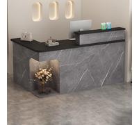 Elegant Modern Reception Desk for Small Stores - Stylish Checkout Counter Standing Reception Table for Salons Sleek Furniture for Professional Reception Areas