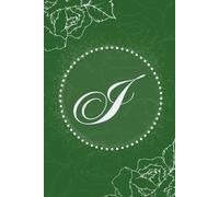 Elegant Monogram Lined Journal Notebook for Women with Initial I | Floral Green & White Diary Letter I | 6x9 Inches, 175+ Pages | Ideal Gift for Women and Girls