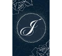 Elegant Monogram Lined Journal Notebook for Women with Initial J | Floral Blue & White Diary Letter J | 6x9 Inches, 175+ Pages | Ideal Gift for Women and Girls