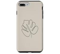 Elegant Monstera Leaves Botanical Minimalistic Leaf Case for iPhone 7 Plus/8 Plus