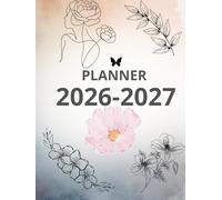 Elegant Monthly Planner 2026-2027: A two-year calendar filled. Monthly and weekly planning, goals, affirmations, and space for your thoughts