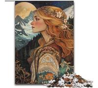 Elegant Mountain Goddess 1000 Piece Jigsaw Puzzles for Teenagers, Learning Educational Toys Family Games Suitable for Desktop Decoration (26x38cm)