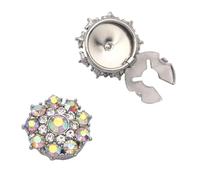 Elegant Multicolor Glass Cufflinks With Alloy Base For Business Meetings And Formal Event Diamonds Studded Glass Cufflinks