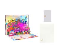 Elegant Musical Invitation Card Birthday Greetings, Musical Greeting with Warm LED Lights for Romantic Celebrations and Gifts