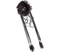 Elegant Natural Curly Twist Synthetic Long Twist Braid Ponytail Extension For Work Dates And Shopping