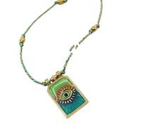 Elegant Necklace With Retro Tarot Card Pendant Mystical Tarot Card Pendant Necklace Unique Sweater Chain For Women