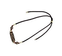 Elegant Nine Eyes DZI Pearl Necklace Triple Polished Durability Spiritual Neck Chain Accessory For Modern Lifestyle Ancient Culture Inspired Jewellery, one size, As described, As described