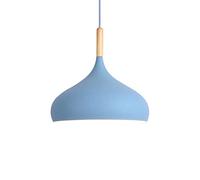 Elegant Nordic Farmhouse Pendant Light - 15.7in Colored Single Head Chandelier Lamp Modern Industrial Lantern for Kitchen Island Dining Room Hallway Lighting