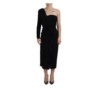Elegant One-Shoulder Midi Dress - female - Dolce & Gabbana - Midi Dresses - Black - S - Dresses S