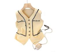 Elegant Open Cardigan Vest for Women Summer | Durable polyester material, for soft touch, easy care, black white apricot khaki colors