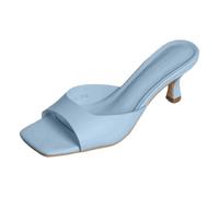 Elegant Open Heel Mules for Festive Occasions Glamorous Everyday Outfits - Shoe Collection for Style-Conscious Women Elegant Casual Fashion, blue, 5 UK