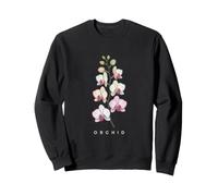 Elegant Orchid Botanical Bloom Aesthetic Sweatshirt