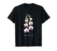 Elegant Orchid Botanical Bloom Aesthetic T-Shirt