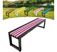 Elegant Outdoor Bench for 2-3 People Eco-Friendly Color Perfect for Gardens Parks Balconies and Patios Dimensions: 100x40x45 cm Stylish Backrest Design