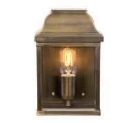 Elegant Outdoor Ip44 Aged Brass Wall Light With Led E27 Socket