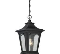 Elegant Outdoor Ip44 Chain Lantern With Led Bulb In Mystic Black