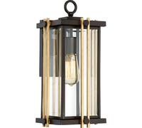 Elegant Outdoor Ip44 Wall Light In Western Bronze With Led E27 Socket