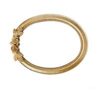 Elegant Oval Gold Resin Photo Frame Set in 6 7 8 Inch Sizes for Vintage Living Room Table or Wall Display and Home Decoration(6inch)