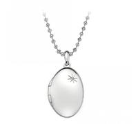 Elegant Oval Pendant Locket by Hot Diamonds